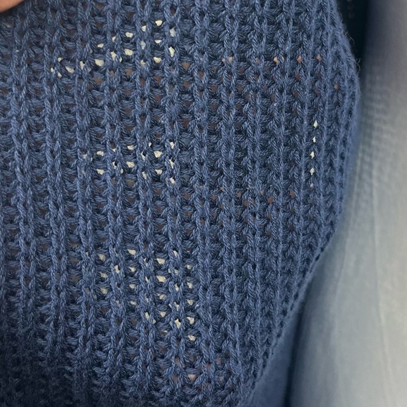 Olive&Oak Women’s Long Open Fluted Sleeve Lightweight Cardigan Blue Size Small - Picture 4 of 10